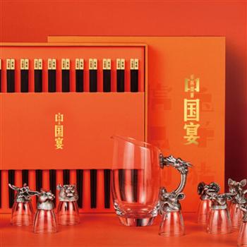 清樸堂 中國宴禮盒 高端送領(lǐng)導(dǎo)禮品紅木筷子家用高檔實木無漆無蠟定制烏木筷子 烏木版 