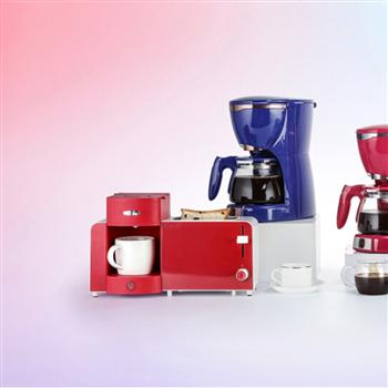 LOCK&LOCK EJB327RED 二合一早餐機(jī)(多士爐、咖啡機(jī))