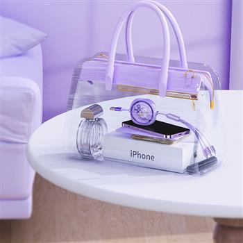 數(shù)據(jù)線三合一充電線一拖三快充三頭適用蘋果華為小米iPhone卡通Typec手機(jī)伸縮66W送定制logo禮品