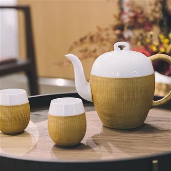SHANG XIA上下竹絲扣瓷茶具套裝家用高端商務禮品男女士禮物