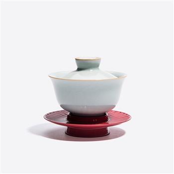 SHANG XIA上下三才蓋碗配大漆盞 茶杯茶具禮盒送長輩禮物結婚禮物