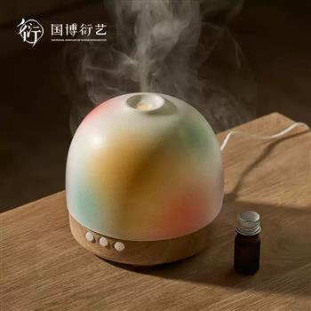 中國國家博物館桃花洞釉加濕香薰機家用實用特色創(chuàng)意新婚生日禮物