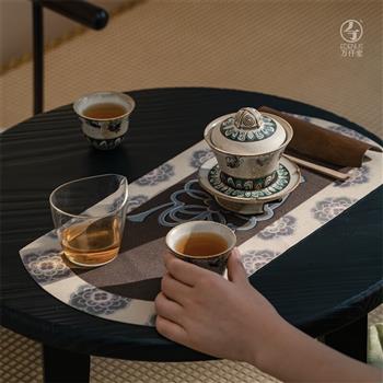 萬(wàn)仟堂（Edenus）茶具套裝 敦煌聯(lián)名系列蓋碗 陶瓷高檔茶具成套送禮盒裝 飛天茗香