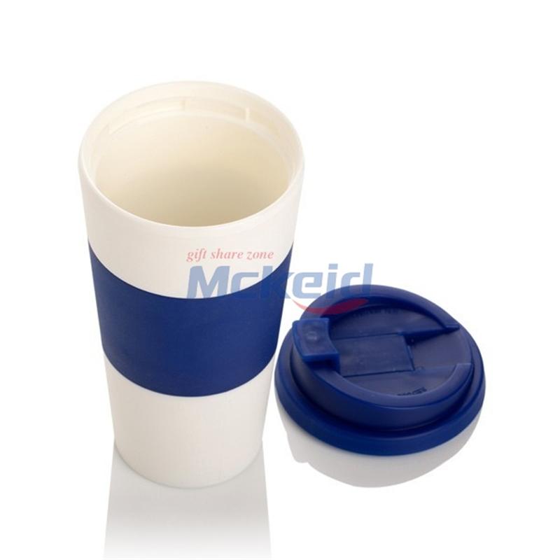 雙層塑料隨手咖啡杯辦公杯汽車杯