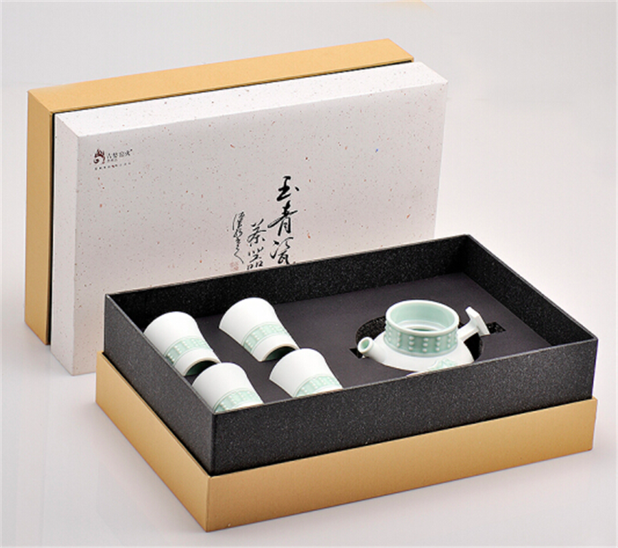 古婺窯火 珠聯(lián)璧合系列 珠聯(lián)璧合一壺四杯 禮盒包裝 珠聯(lián)璧合（套組）