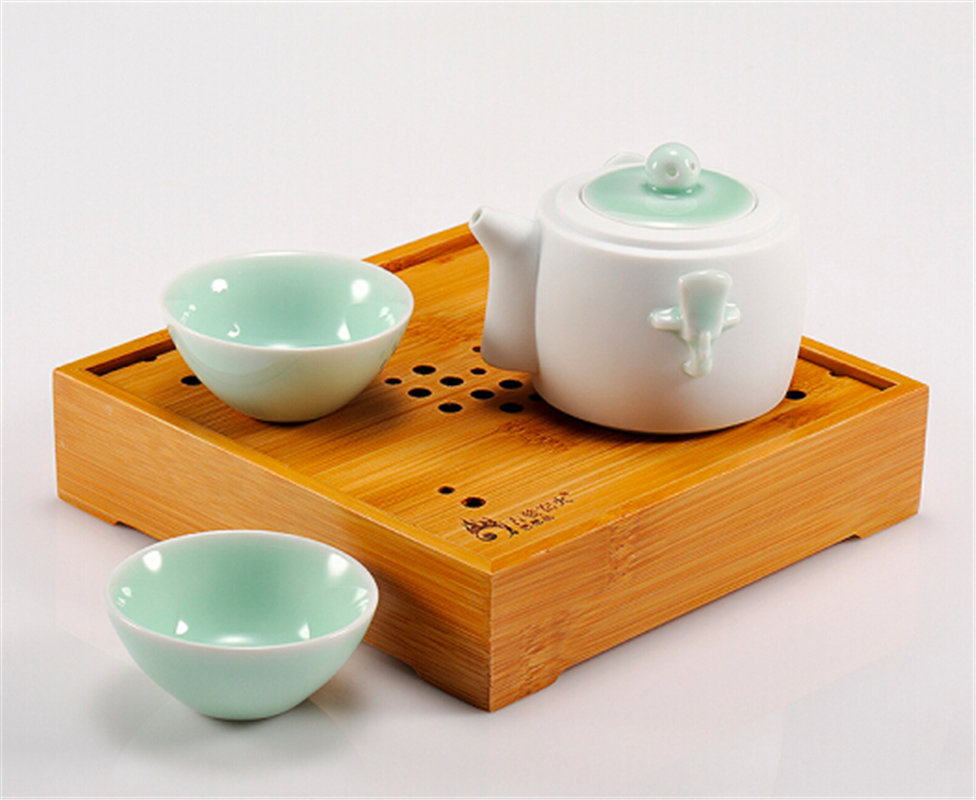 古婺窯火 旅行裝系列 天一壺 一壺二杯一茶盤 茶盤組合包裝 天一壺