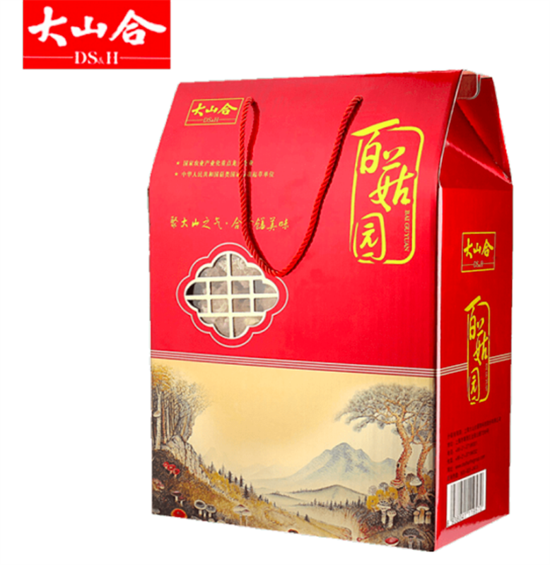 大山合干貨大禮包菌菇特產(chǎn)節(jié)日送禮禮盒840g年貨銀耳木耳茶樹(shù)菇