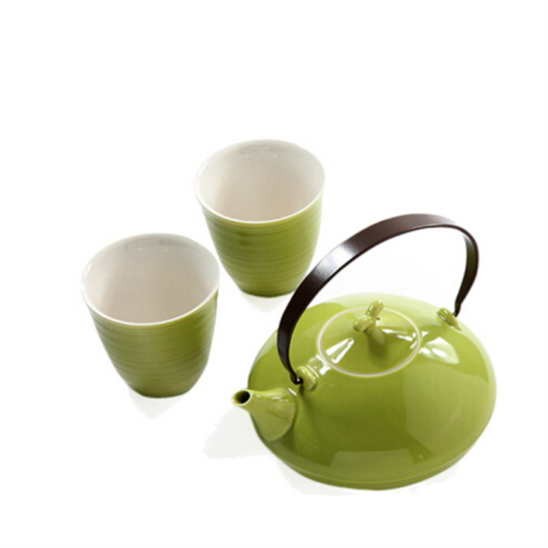 日式茶具組-綠色