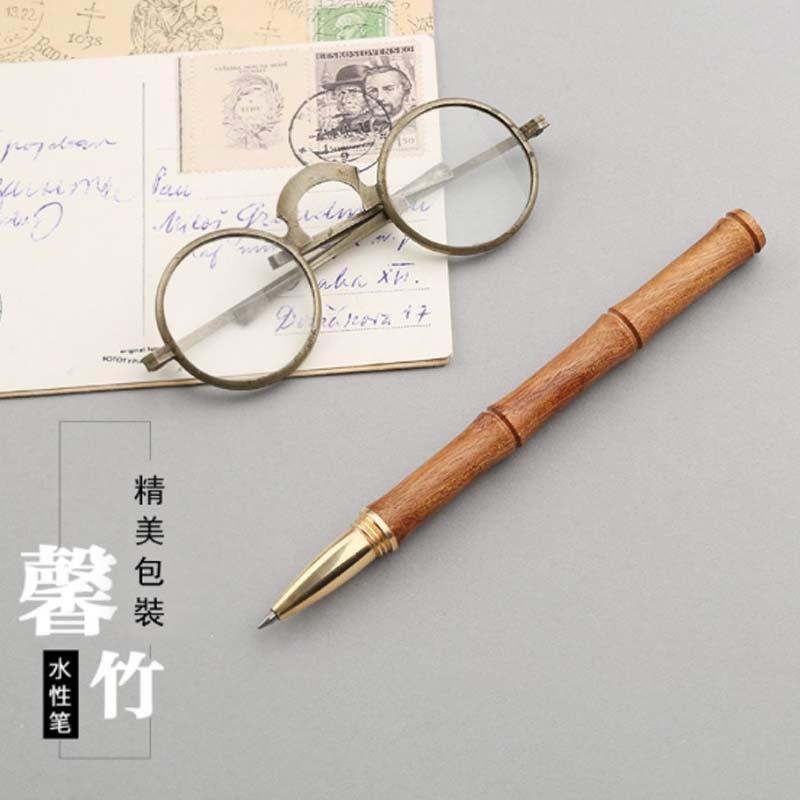 紅木簽字筆創(chuàng)意紀念禮品辦公簽字筆商務禮物送朋友中性筆定制logo