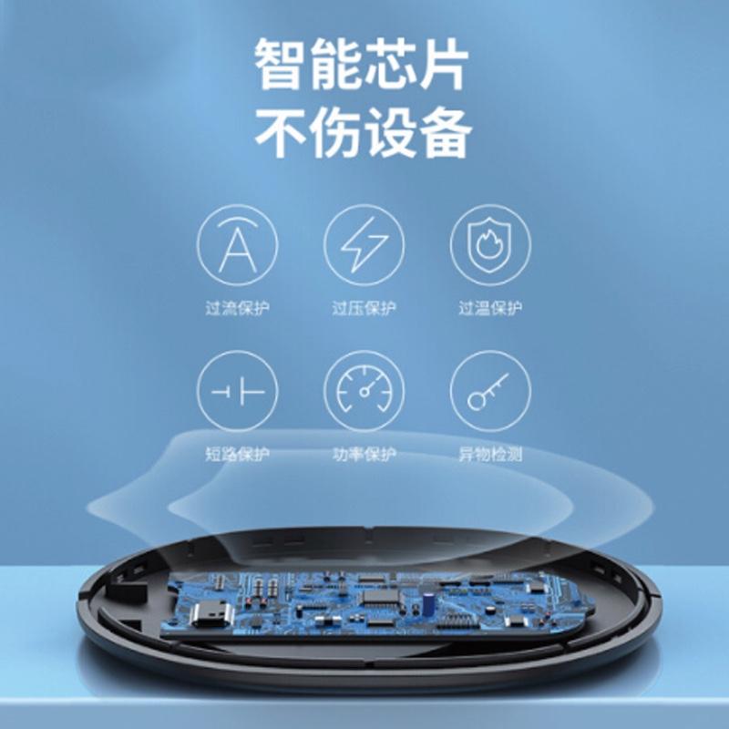 倍思（Baseus）無(wú)線充電器15W快充 適用iPhone11Pro Max小米10Pro三星華為手機(jī)無(wú)線快充 黑