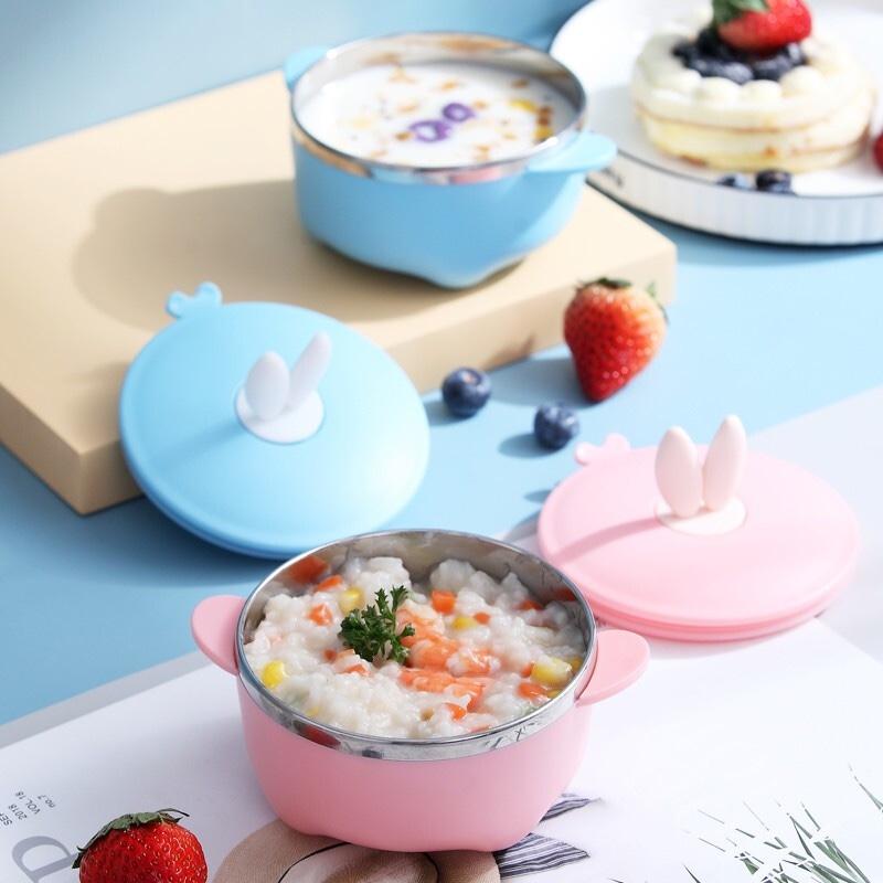 果飛兔不銹鋼雙耳餐碗