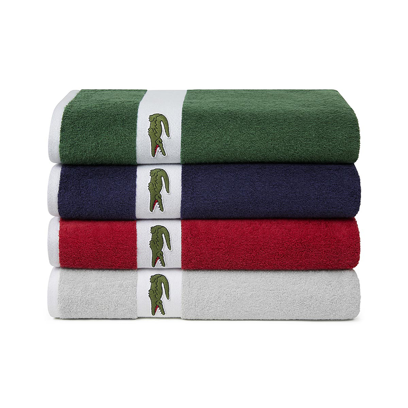LCMJ-005 Lacoste CASUAL 運動巾單條紅 50*100cm