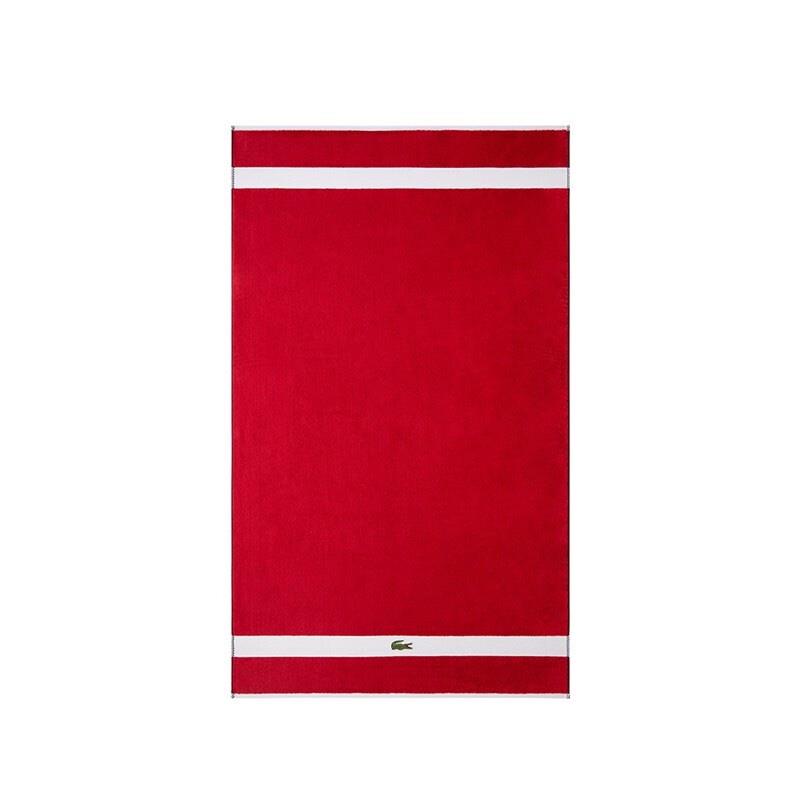 LCMJ-005 Lacoste CASUAL 運動巾單條紅 50*100cm