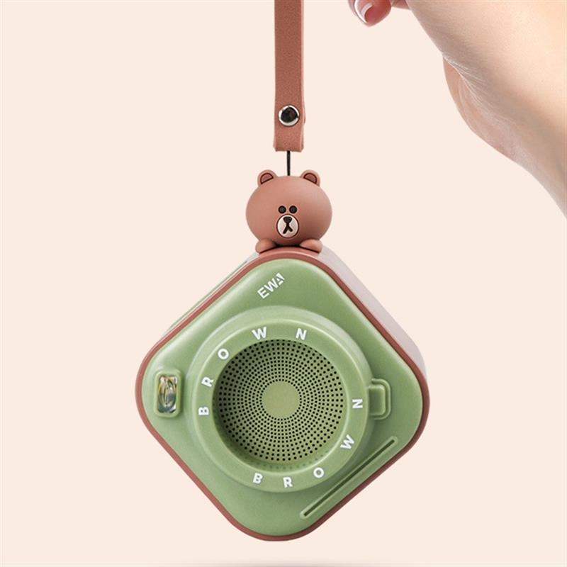 創(chuàng)意便攜式藍牙音響小型無線桌面復(fù)古音箱可愛女插卡掛繩隨身串聯(lián)